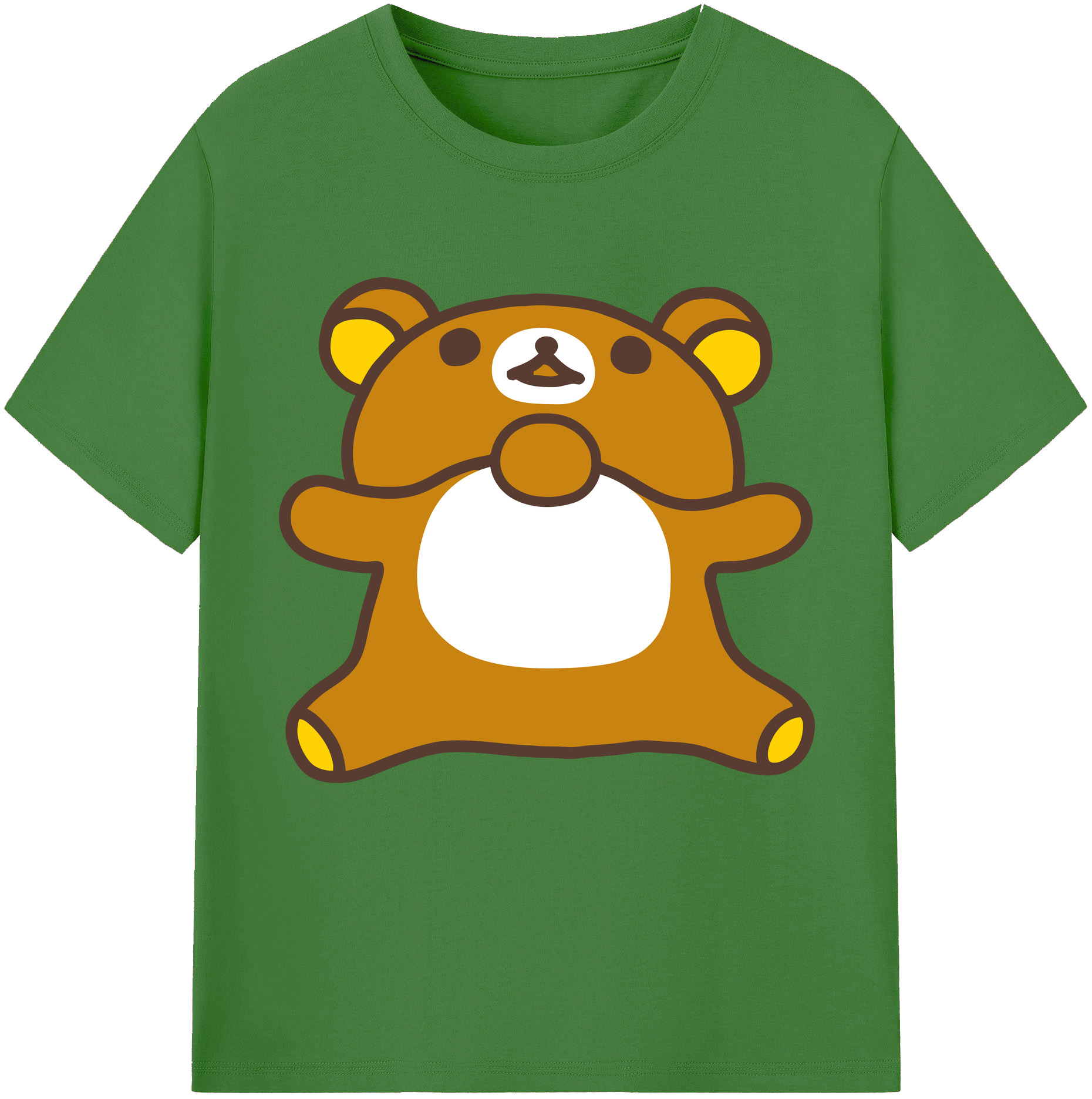 （画像用） リラックマ リラックマ キイロイトリ Rilakkuma Korilakkuma Kiiroitori レディースカジュアルプリントTシャツ（綿100％）